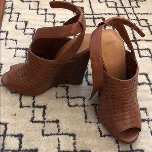 ASOS brown wedge heels